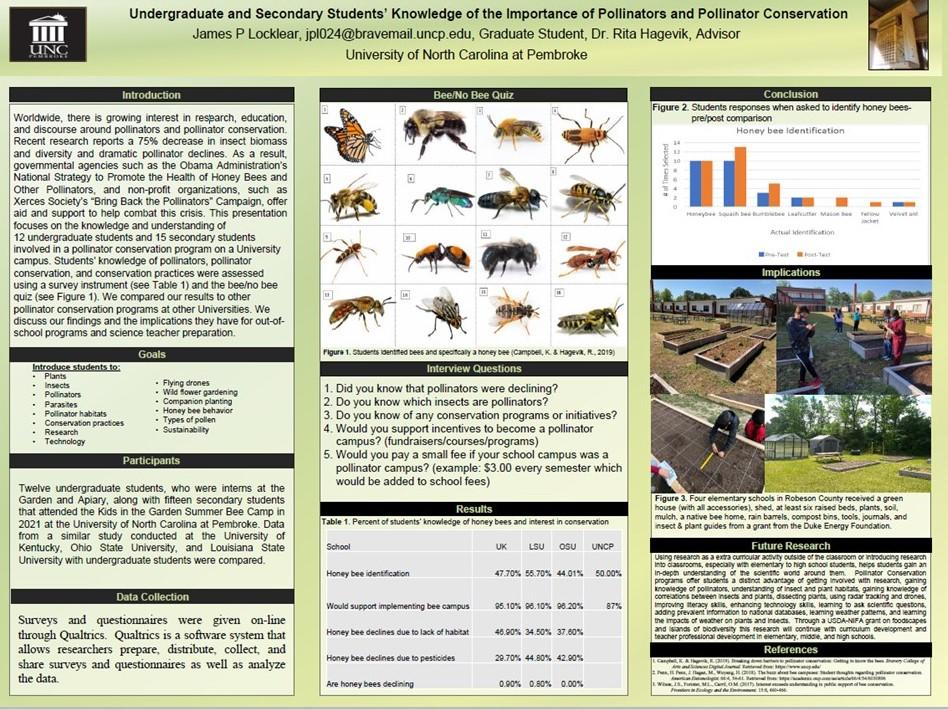 James Locklear's research poster