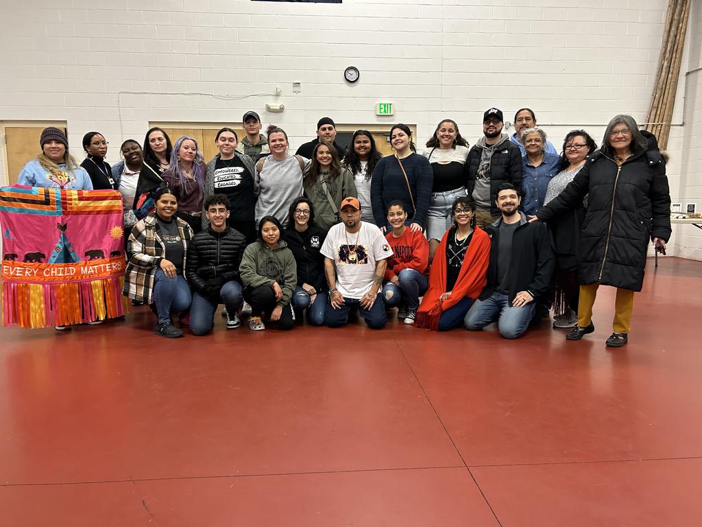 UNCP Students and Community members at the Baltimore American Indian Center Cultural class in Baltimore, MD