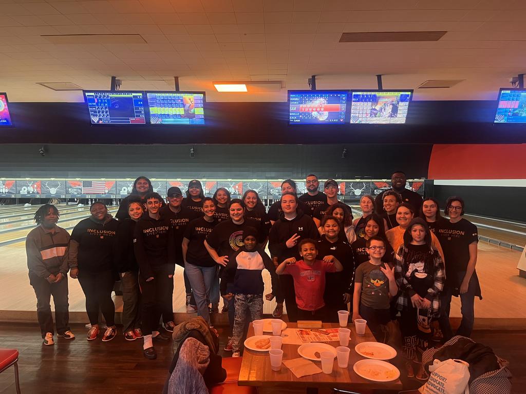 UNCP Students and Community Members at Bowling Alley in Baltimore, MD