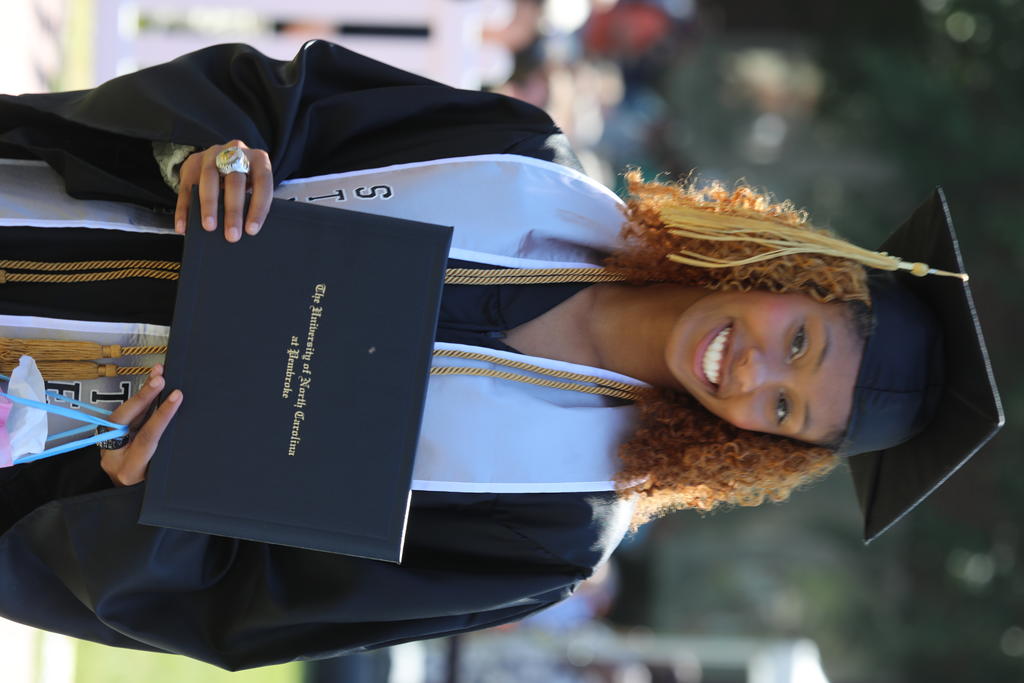 Zion Sellers earned her college degree at Spring Commencement on May 6, 2023