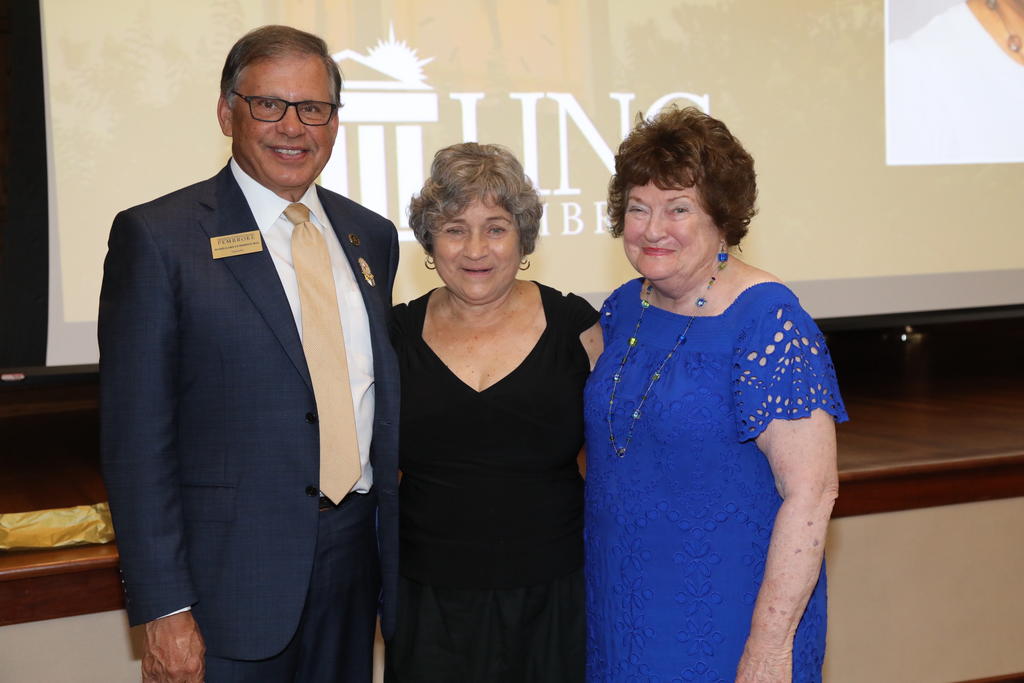 Chancellor Robin Gary Cummings, left, Dr. Cherry Beasley and Dr. Peggy Opitz
