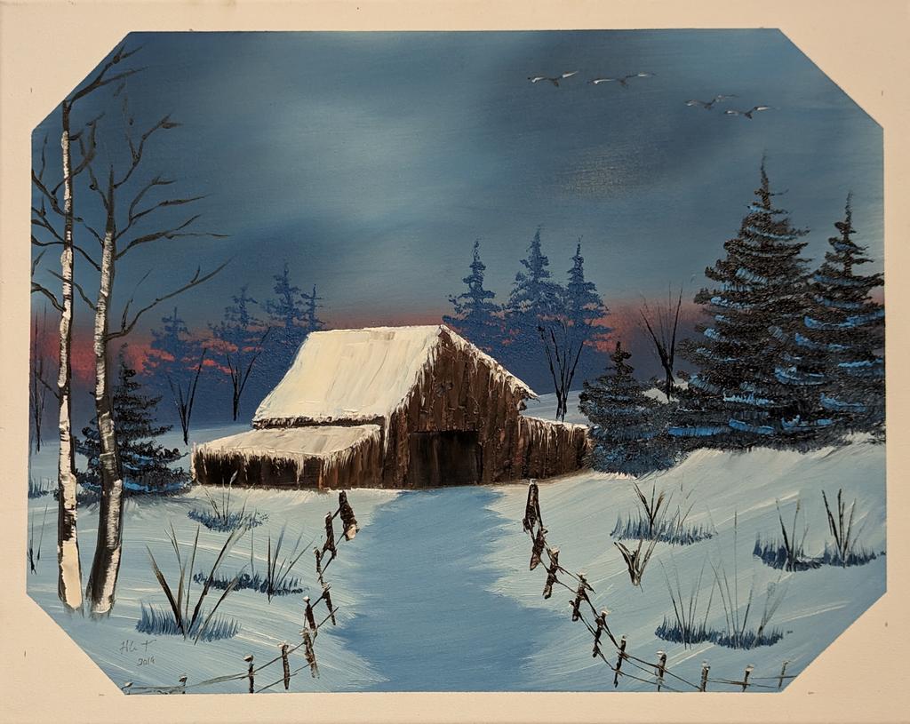 Snowy Barn by Heath Graham