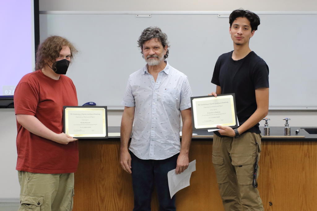 Nicholas Kincaid and Francisco Pedroza - 3+2 Award in Physics