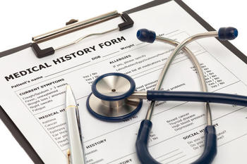 Medical history form