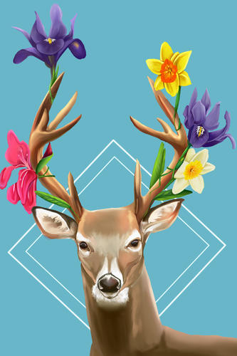 Jaekwon M Parker, "Withering Bloom: Deer