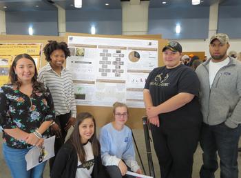 Microbiology students present their CURE research. See the gallery below for more photos.