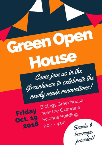 Green Open House to Celebrate Greenhouse Renovations and Research