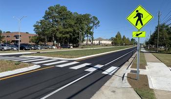 Prospect Road underwent a $5 million reconstruction to improve safety near campus
