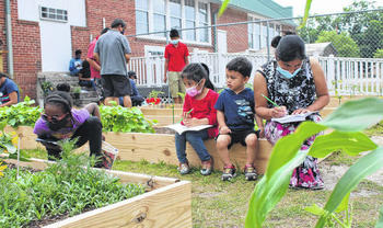 Migrant Education Community Teaching Garden (photo from The Robesonian)