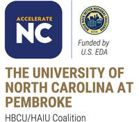 Official NC Accelerate logo, Funded by U.S. EDA
