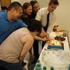 Students with Cake