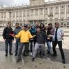 Dr. Porrúa and students from the Foreign Languages Program study abroad in Spain.
