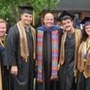 Dr. Conner Sandefur (center) and some of his undergraduate mentees