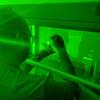 Brandon Herron uses green light to study Antarctic algae