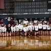 Volleyball team and their honored faculty and staff