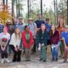 Conservation Biology students and TNC staff member Sarah Hecocks (first row, wearing a hat)